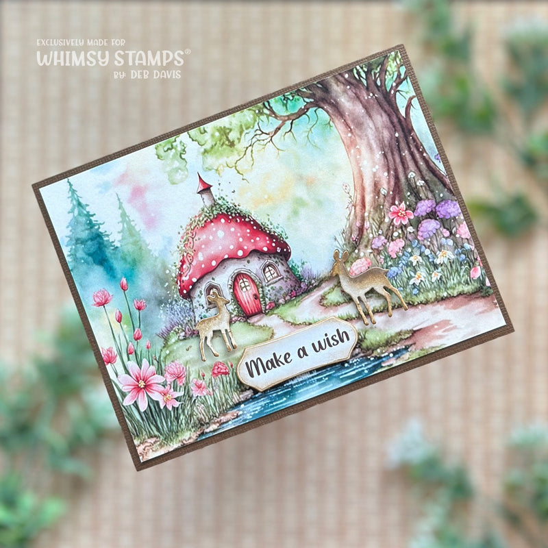 **NEW Quick Card Fronts - Enchanted Cottage 2 - Whimsy Stamps