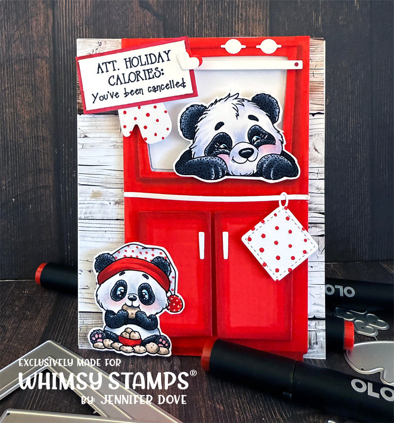 **NEW Panda Christmas Clear Stamps