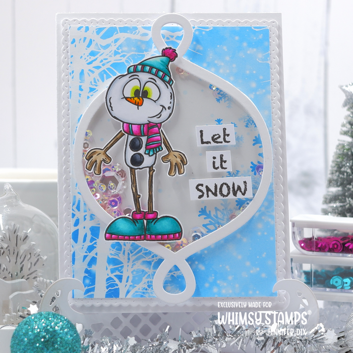 **NEW Snowman Clear Stamps - Whimsy Stamps