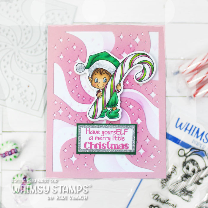 **NEW Elves on Christmas Outline Die Set - Whimsy Stamps