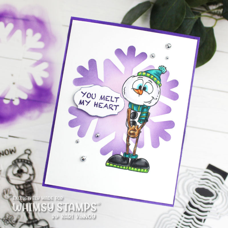 **NEW Snowman - NoFuss Masks - Whimsy Stamps