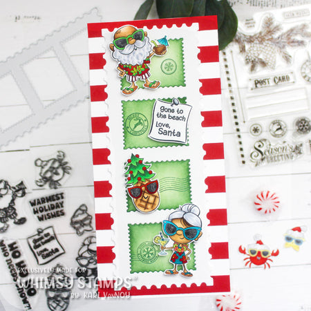 **NEW Tropical Christmas Clear Stamps - Whimsy Stamps