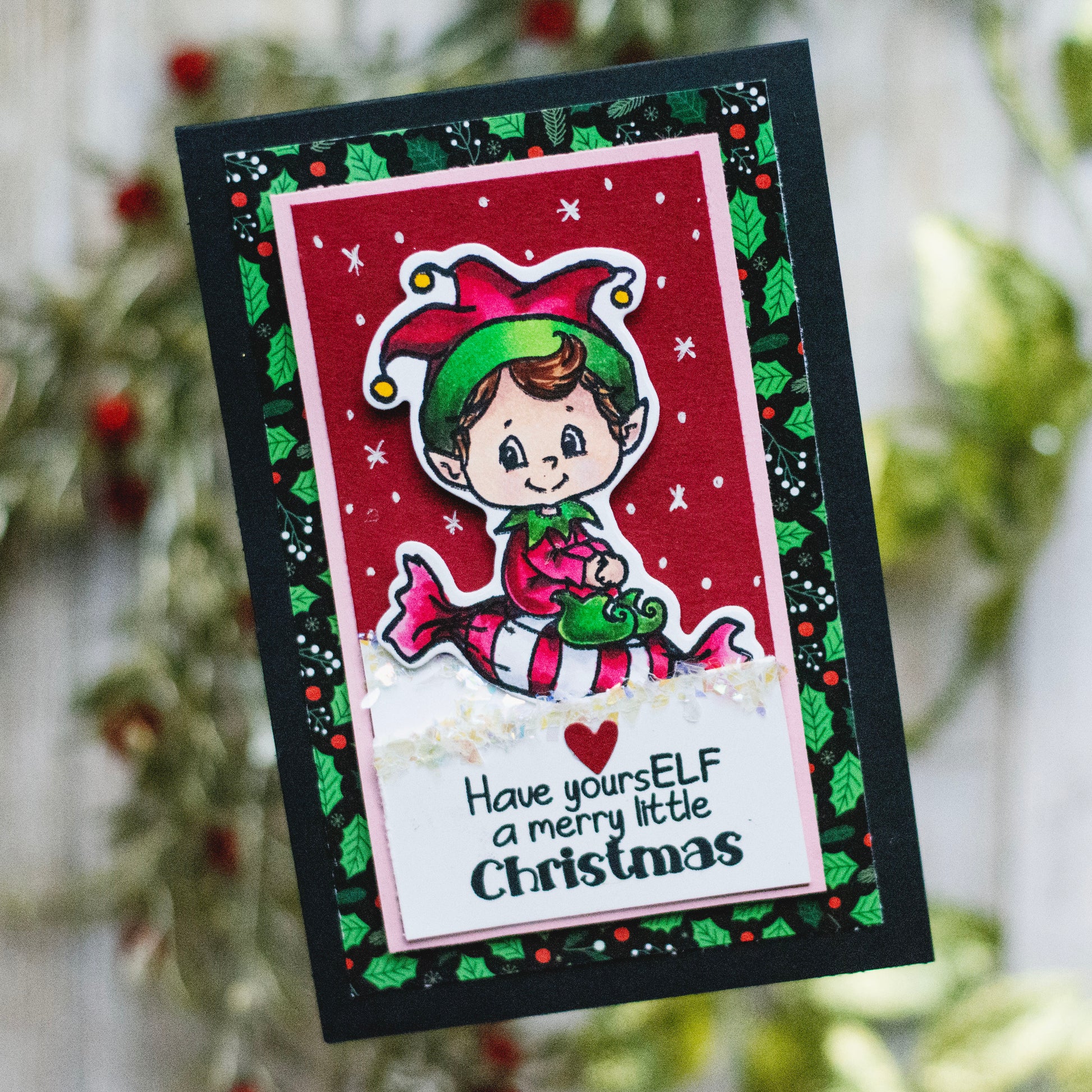 **NEW Elves on Christmas Outline Die Set - Whimsy Stamps