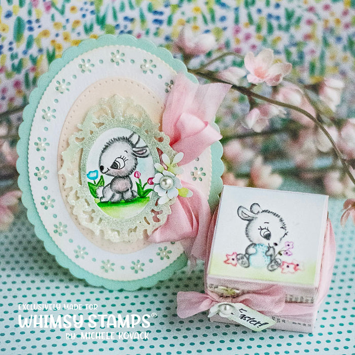 **NEW Easter Bunnies Clear Stamps - Whimsy Stamps
