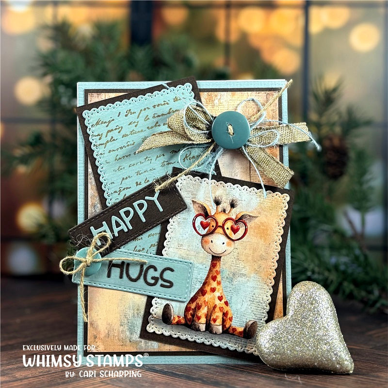 *NEW Quick Card Fronts - Heartfelt Giraffes 2