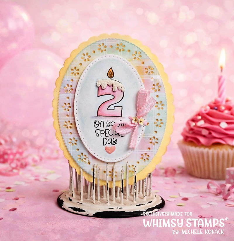 *NEW Candle Numbers Clear Stamps - Whimsy Stamps