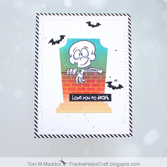 **NEW No Bones About It - NoFuss Masks - Whimsy Stamps