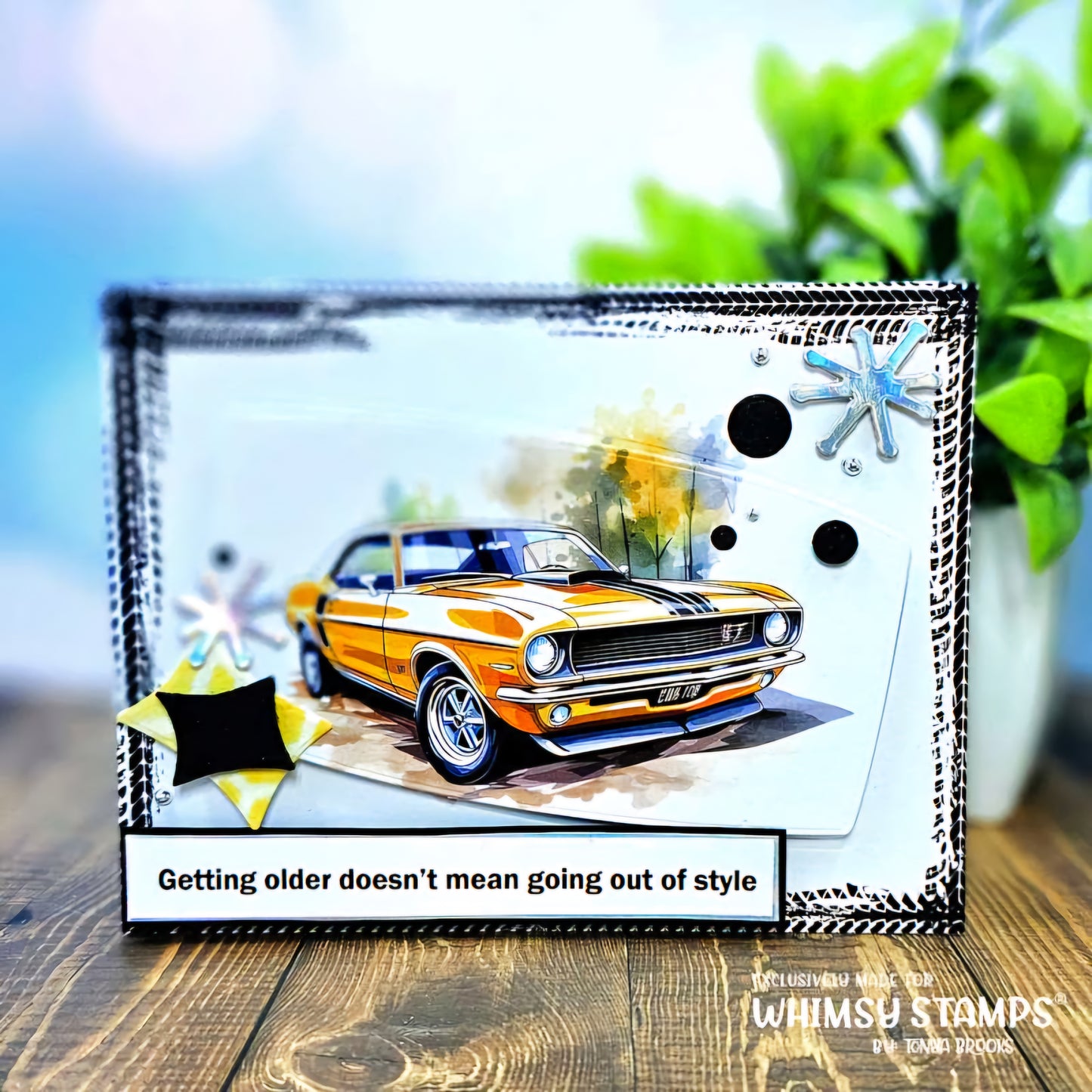 **NEW Quick Card Fronts - Classic Cars - Whimsy Stamps