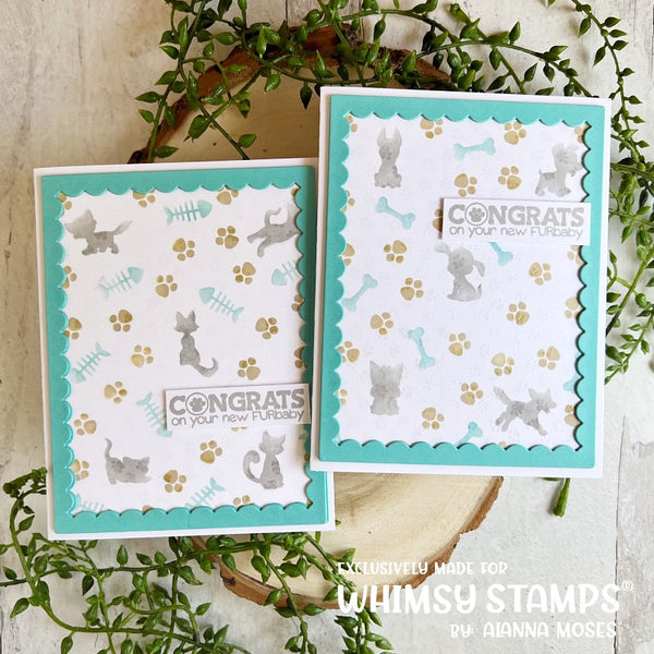 **NEW Stencil Stackers Set - Furrbabies - Whimsy Stamps