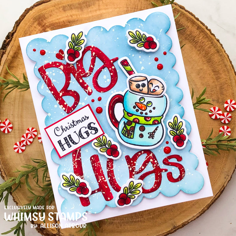 **NEW Christmas Cocoa Mugs Clear Stamps