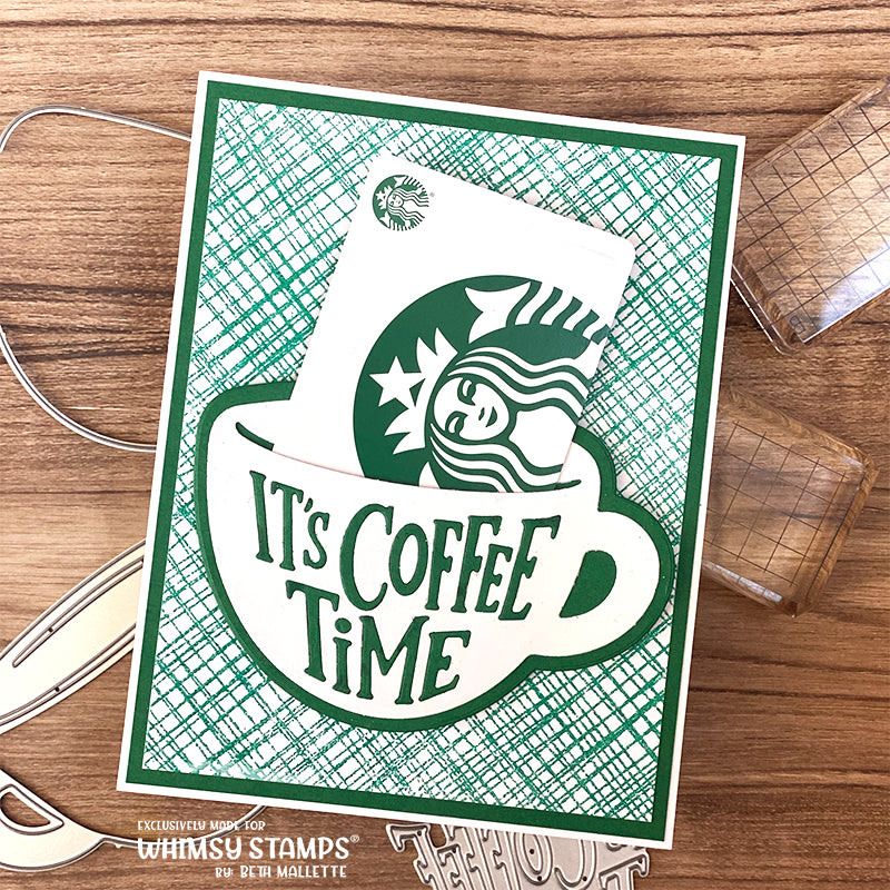 **NEW Coffee Time Die Set - Whimsy Stamps