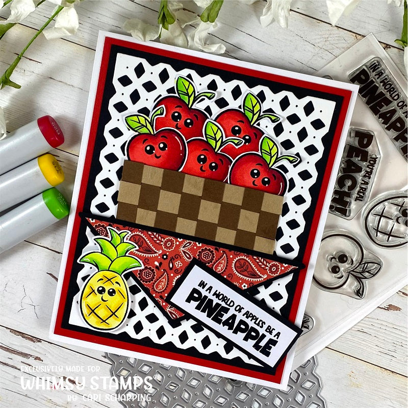 **NEW Fun Fruit Clear Stamps - Whimsy Stamps