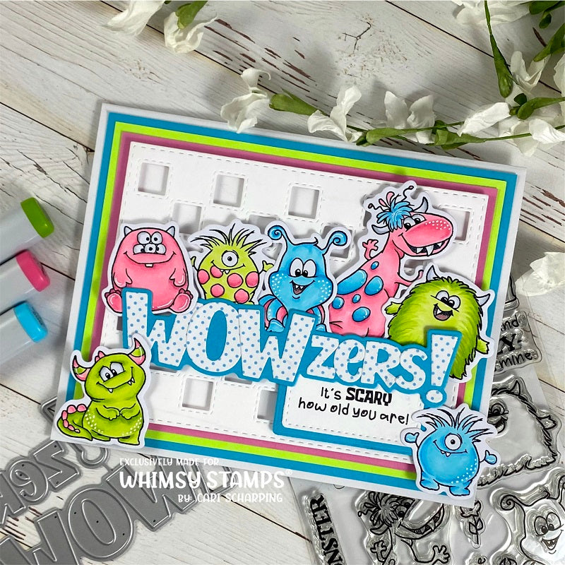 **NEW Monster Cuties Clear Stamps - Whimsy Stamps