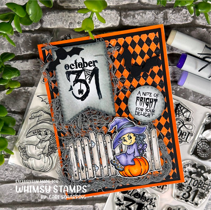 **NEW October 31st Clear Stamps - Whimsy Stamps