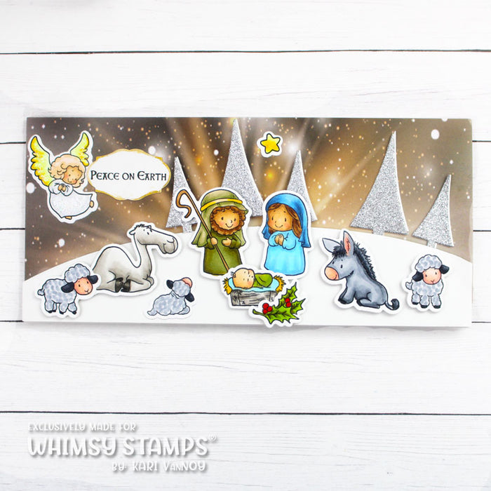 **NEW Three Trees Border Die - Whimsy Stamps