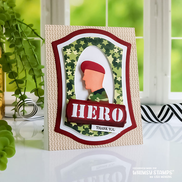 Military Hero and Shero Die Set - Whimsy Stamps