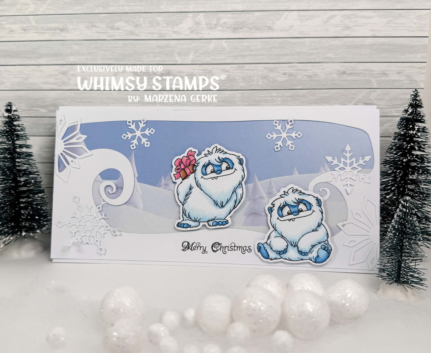 **NEW Don't Peek Yeti Clear Stamps