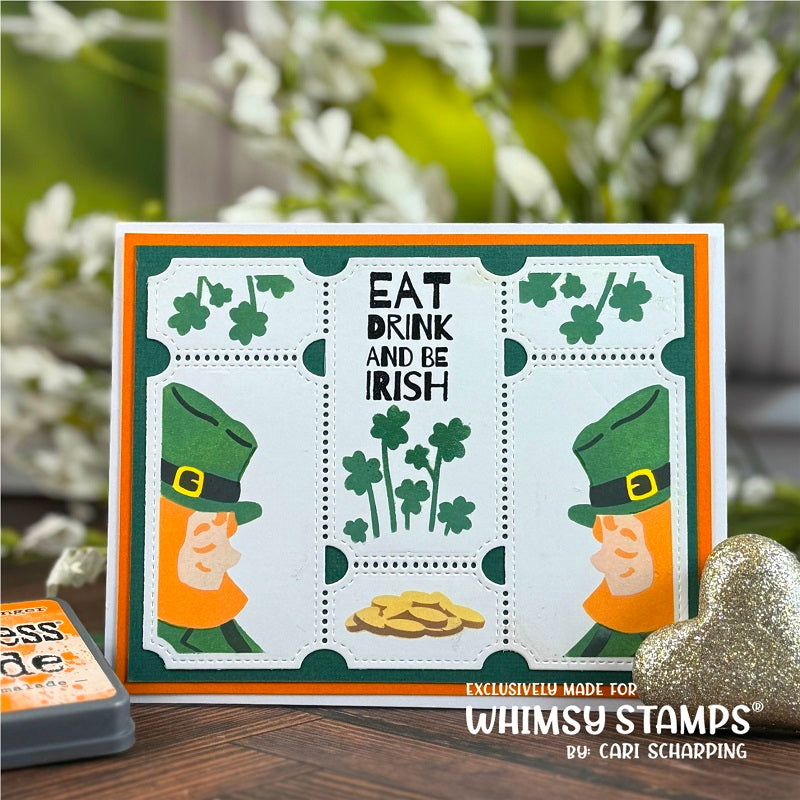 *NEW Terrific Tickets St. Patrick's Day Layering Stencil - Whimsy Stamps