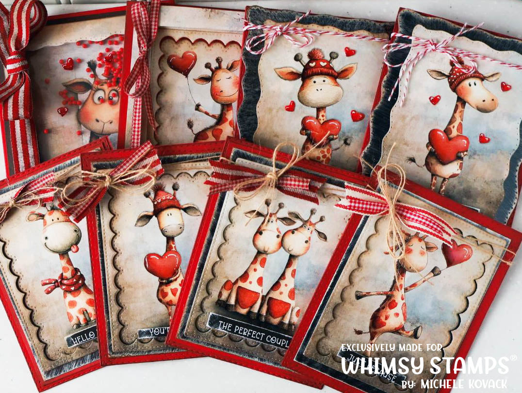 *NEW Quick Card Fronts - Heartfelt Giraffes 1