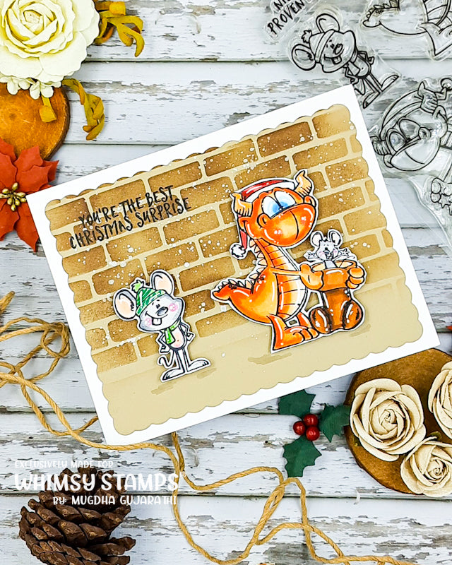 *NEW Dudley and Friend Christmas Clear Stamps - Whimsy Stamps