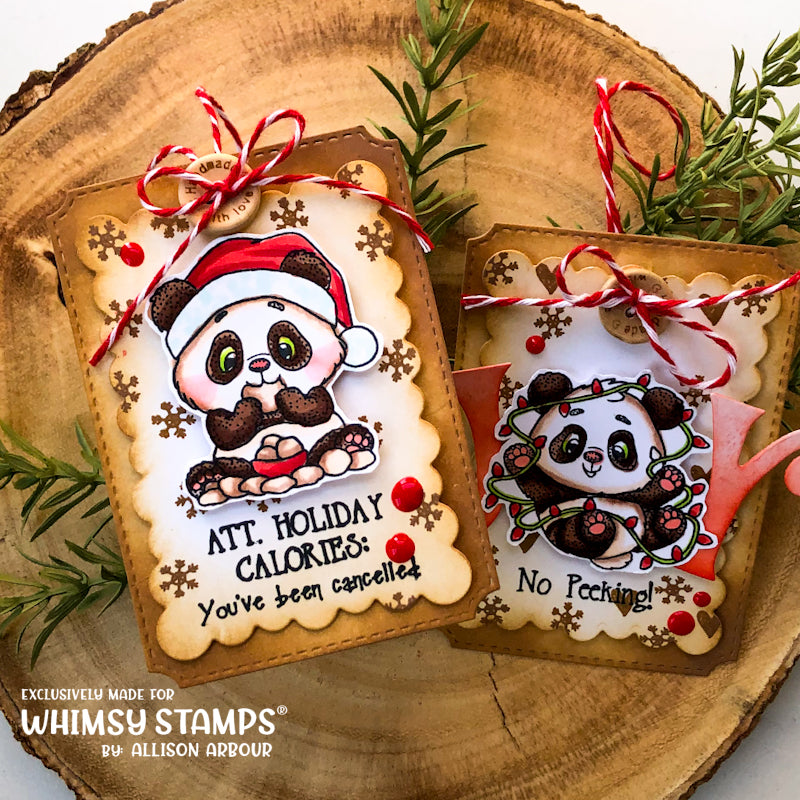 **NEW Panda Christmas Clear Stamps