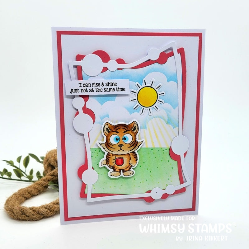 **NEW Tabby Tigers Too Clear Stamps - Whimsy Stamps