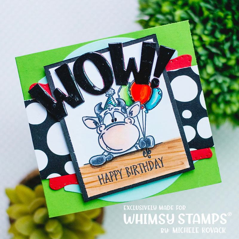 **NEW Party Mood Clear Stamps - Whimsy Stamps