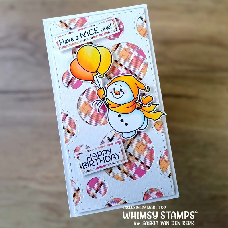 **NEW Birthday Cool Clear Stamps - Whimsy Stamps