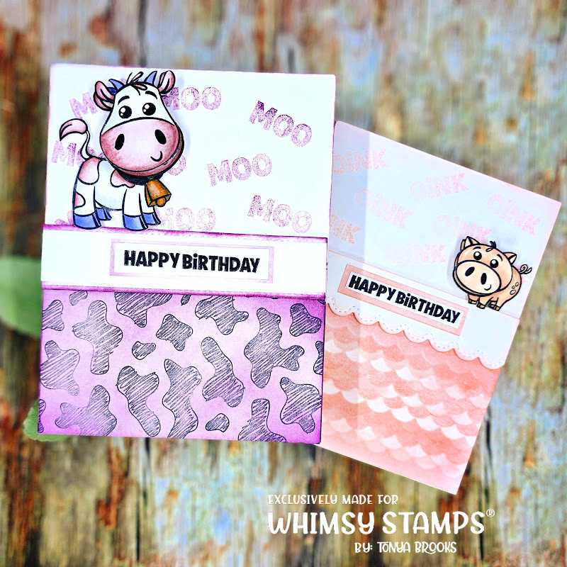 **NEW Barnyard Animals Clear Stamps - Whimsy Stamps