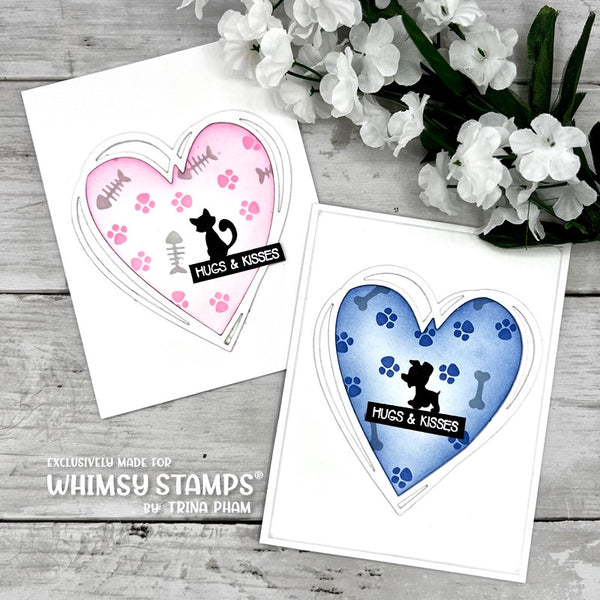 **NEW Stencil Stackers Set - Furrbabies - Whimsy Stamps