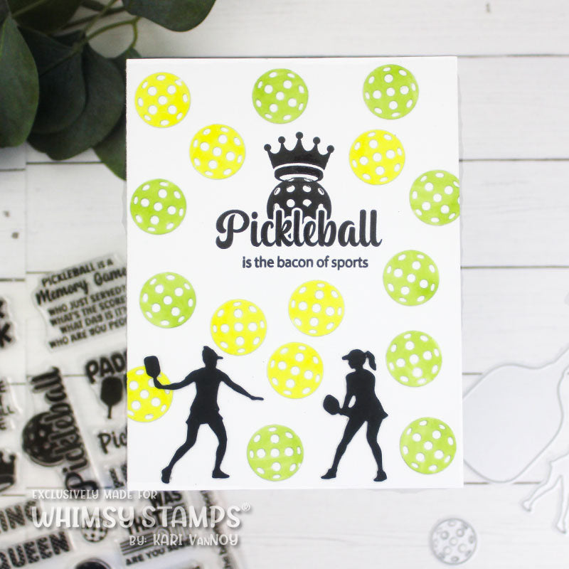 **NEW Pickleball Clear Stamps - Whimsy Stamps