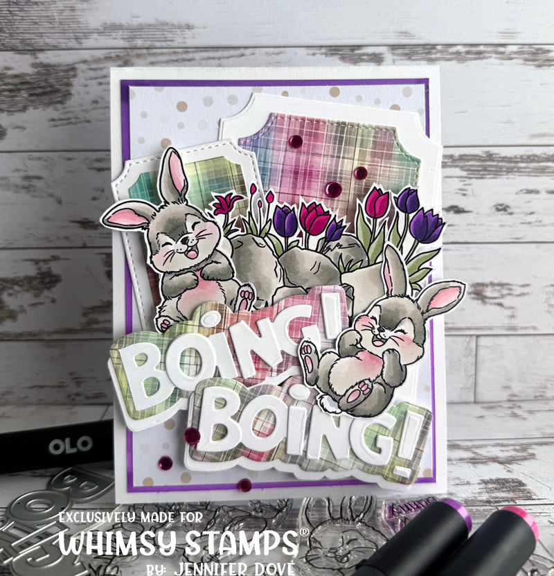 *NEW Funny Bunnies Clear Stamps - Whimsy Stamps