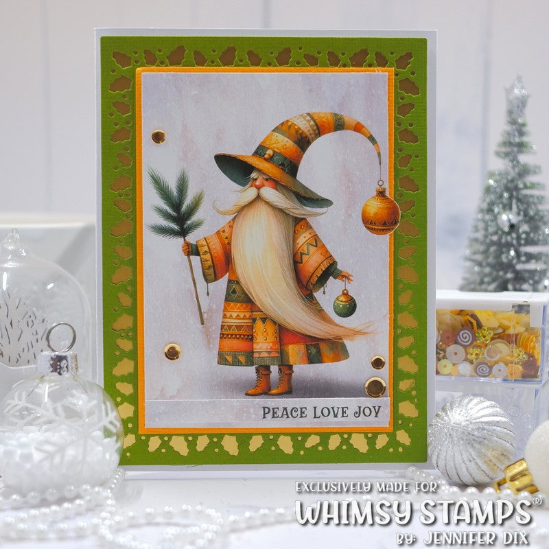 *NEW Quick Card Fronts - Woodland Santa 2 - Whimsy Stamps