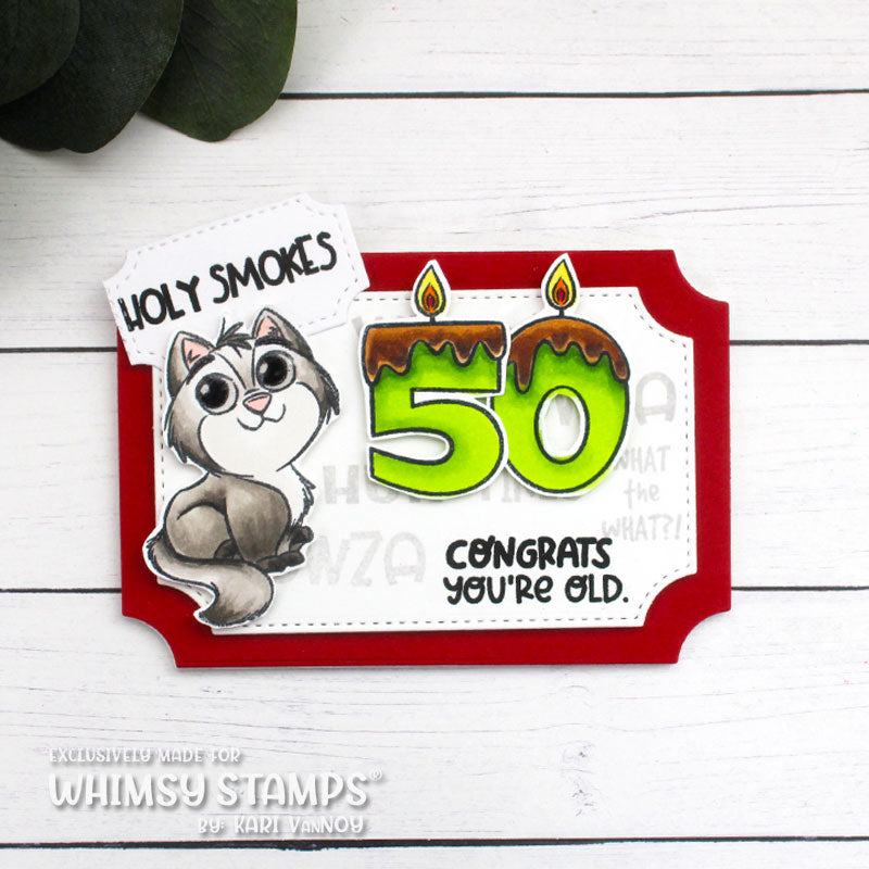 *NEW Candle Numbers Clear Stamps - Whimsy Stamps