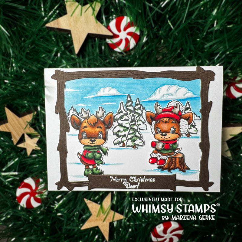 *NEW Hello Deer Clear Stamps - Whimsy Stamps