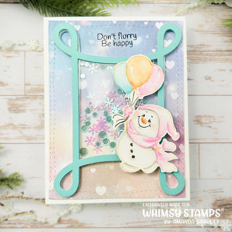 **NEW Birthday Cool Clear Stamps - Whimsy Stamps