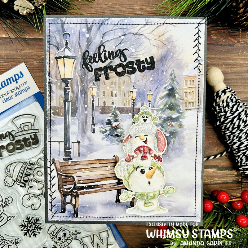 **NEW 6x6 Paper Pack - Dickens - Whimsy Stamps