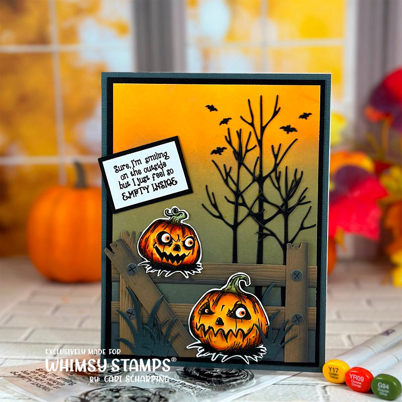 **NEW Grumpin Punkins Clear Stamps - Whimsy Stamps