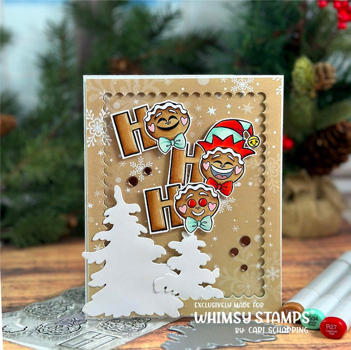 **NEW Ho Ho Ho GIngerbread Emojis Clear Stamps - Whimsy Stamps