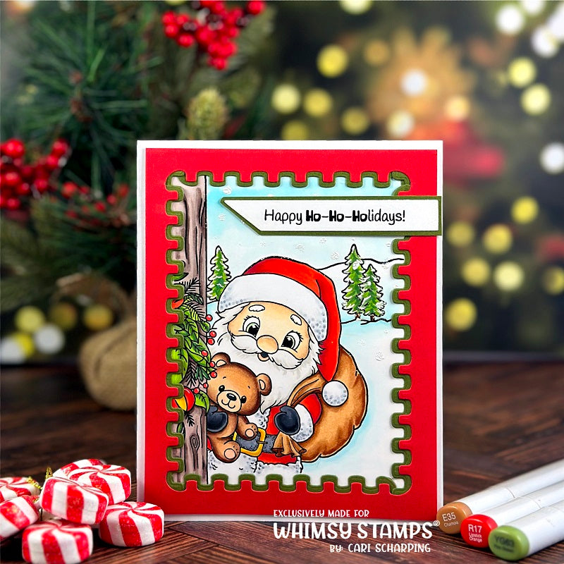 Santa at the Door Clear Stamps