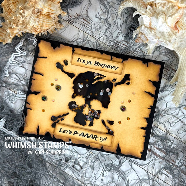 **NEW Treasure Map Die Set - Whimsy Stamps