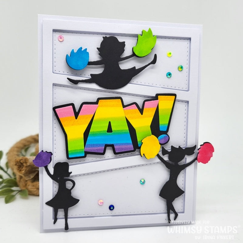 **NEW Cheerleaders Die Set - Whimsy Stamps