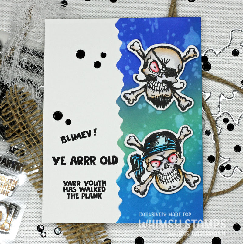 **NEW Blimey Pirates Clear Stamps - Whimsy Stamps