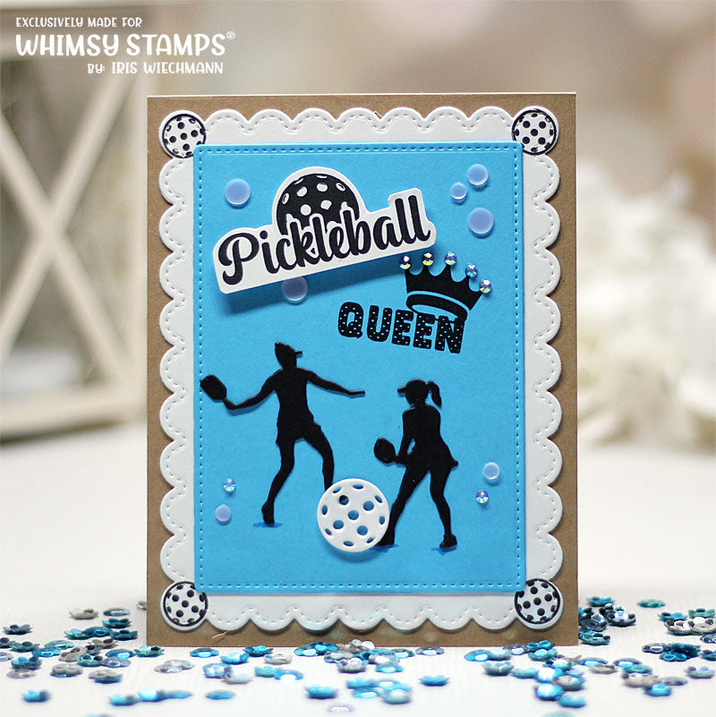 **NEW Pickleball Clear Stamps - Whimsy Stamps