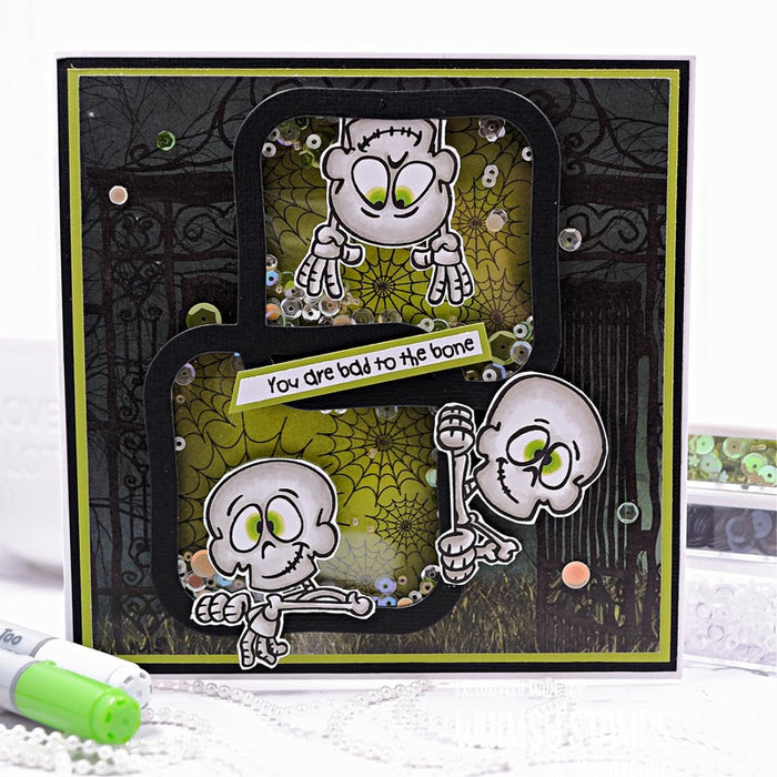 **NEW No Bones About It Clear Stamps - Whimsy Stamps
