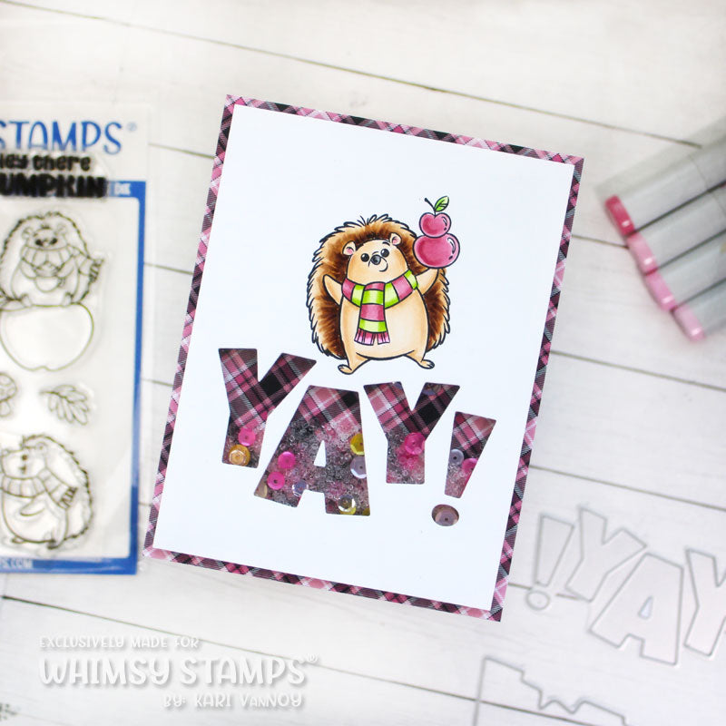 **NEW Fall Hedgehogs Clear Stamps - Whimsy Stamps