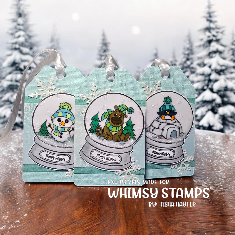 **NEW Winter Snowglobe Clear Stamps