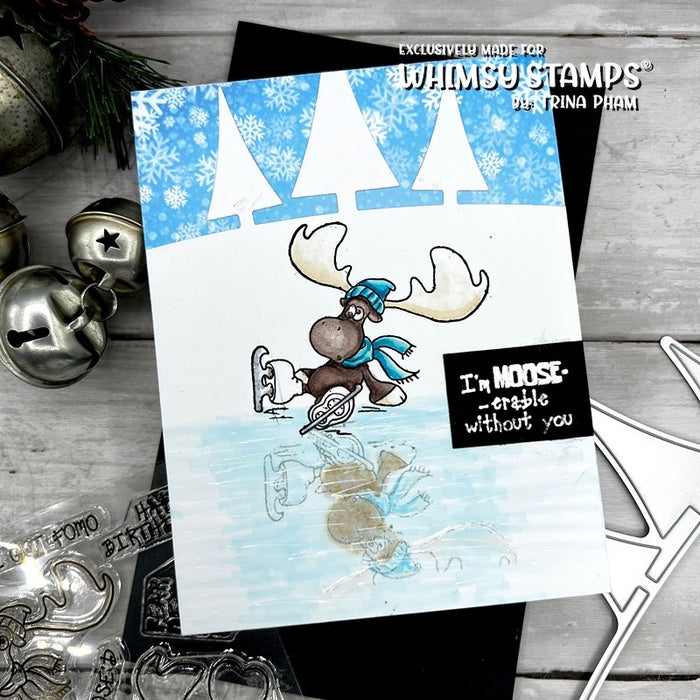 **NEW Moose't Wonderful Clear Stamps - Whimsy Stamps
