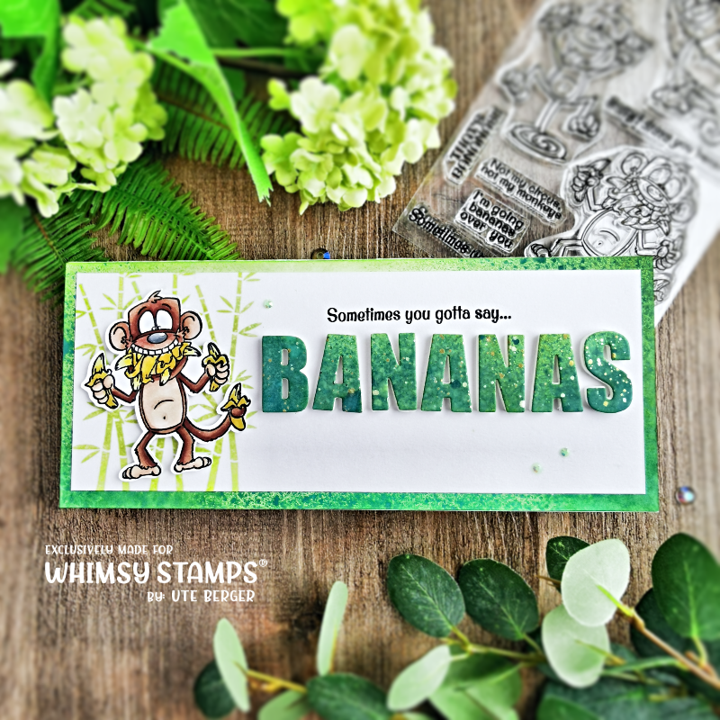 **NEW Banana Bunch Clear Stamps - Whimsy Stamps