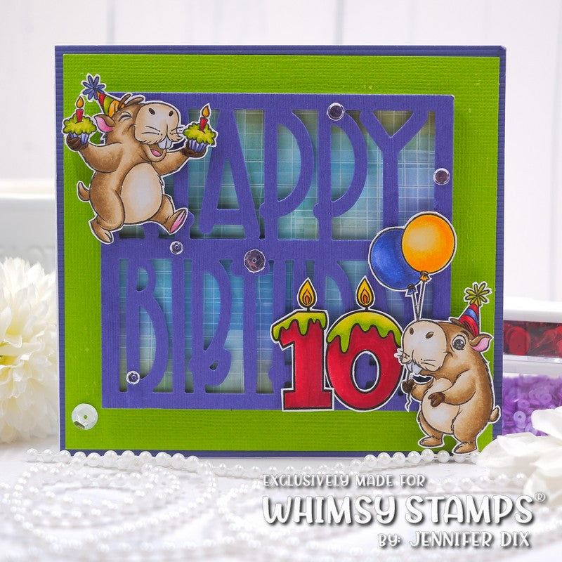 *NEW Candle Numbers Clear Stamps - Whimsy Stamps